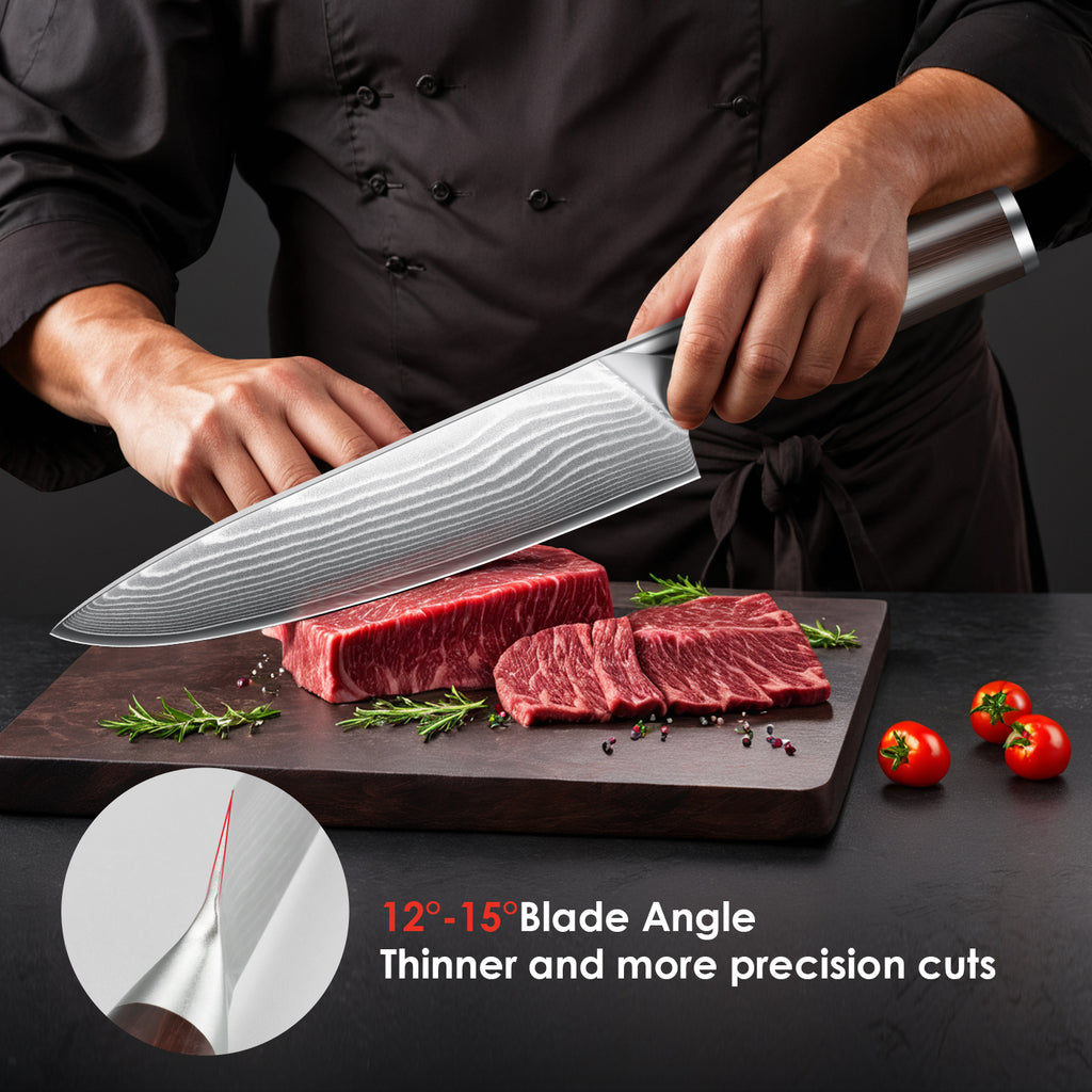 Professional Japanese VG10 Damascus Steel Super Sharp 8 Inch Kitchen Knife