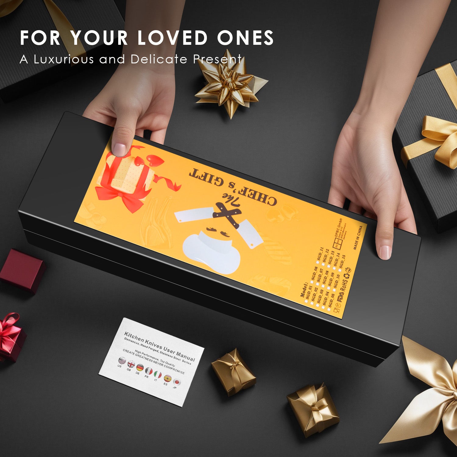 Professional Japanese High Carbon Stainless Steel Kitchen Knife Set