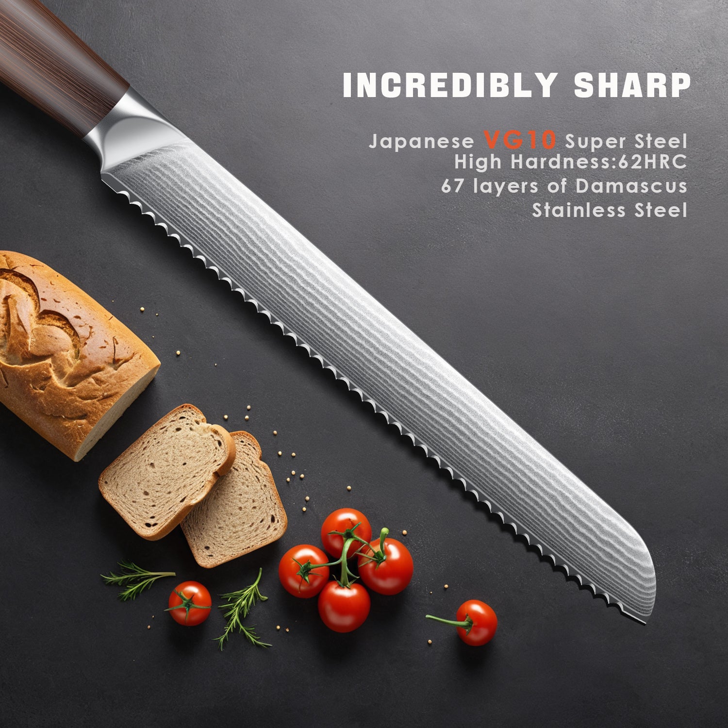 10 Inch Bread Knife for Homemade Bread