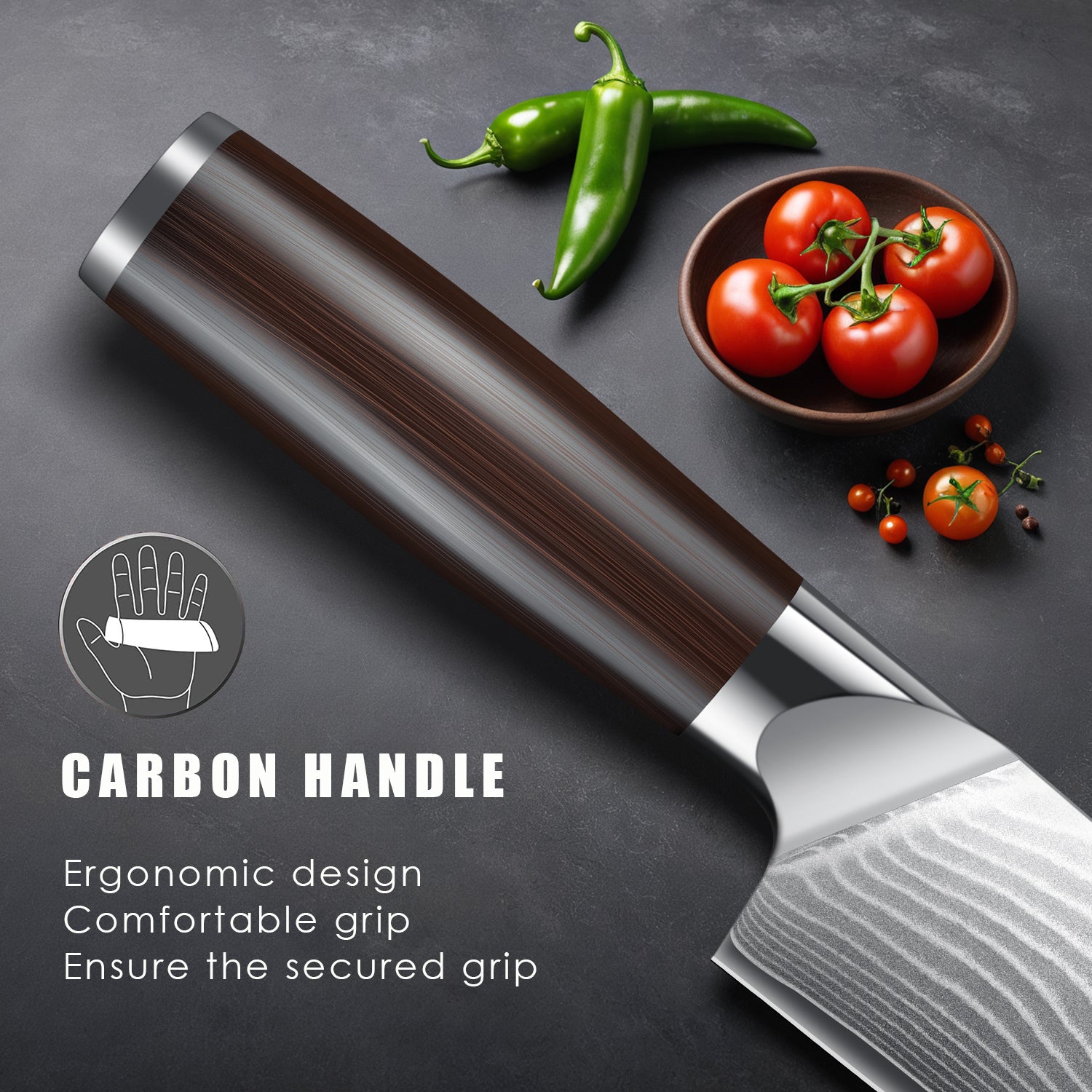 Professional Japanese VG10 Damascus Steel Super Sharp 8 Inch Kitchen Knife